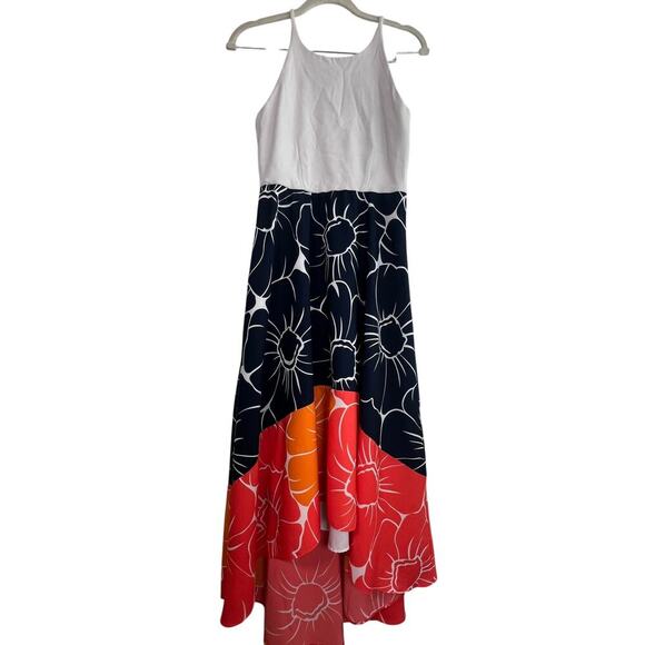 Anthropologie hutch just peachy hi low Spring Summer Floral dress Sz XS - Picture 2 of 11